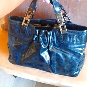 Charles David Jungle Blue Handbag